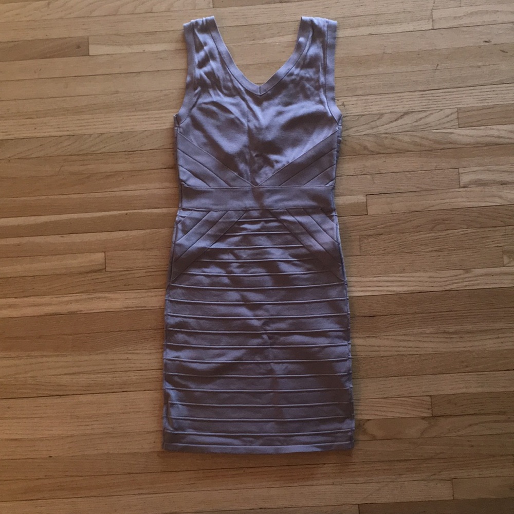 Bebe Addiction bandage dress in muave